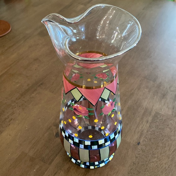 Mackenzie Childs Speakeasy Glass Pitcher - Picture 2 of 6